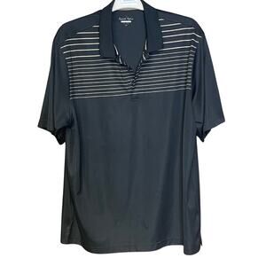 Kenneth Roberts men’s polo lightweight gold shirt black tan comfy size XXL